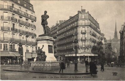 CPA PARIS 5. Place Maubert Statue von Etienne Dolet (997806)