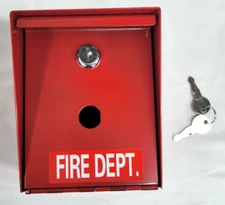 Fire Safe Box for Home with 2 Keys, Stainless Steel, Wall-Mounted