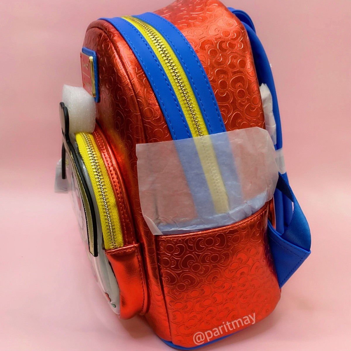 NWT Loungefly Sanrio Hello Kitty 50th Anniversary Coin Bag Metallic Backpack Loungefly Sanrio Hello Kitty 50th Anniversary Coin Bag  main image 3