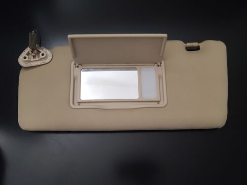 2006-2014 Subaru Tribeca Driver & Passenger Side Sun Visor Pair Set Tan Brown - Picture 4 of 7