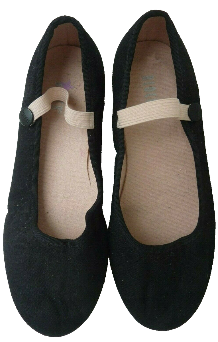 BLOCH Girl's Low Heel Character Dance Shoes £21 Black UK