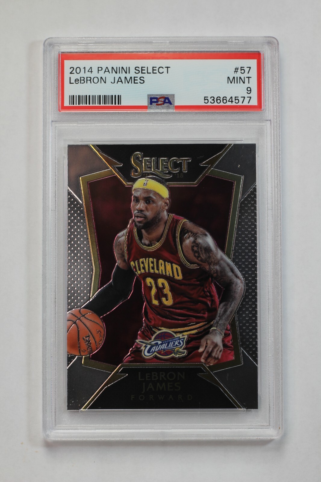 2014-15 Panini Select LEBRON JAMES #57 Graded PSA 9 Mint