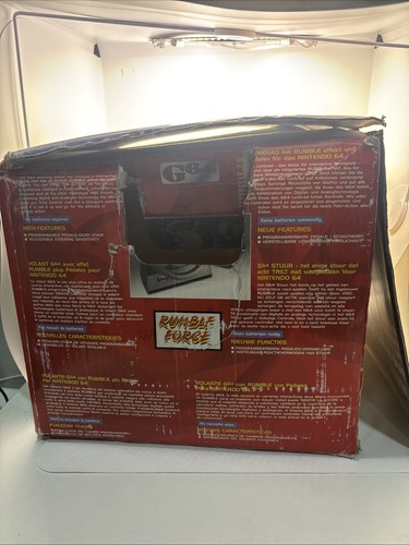 Volant + Pédalier Avec Effet De RUMBLE Pour NINTENDO 64 N64 - Photo 4/4