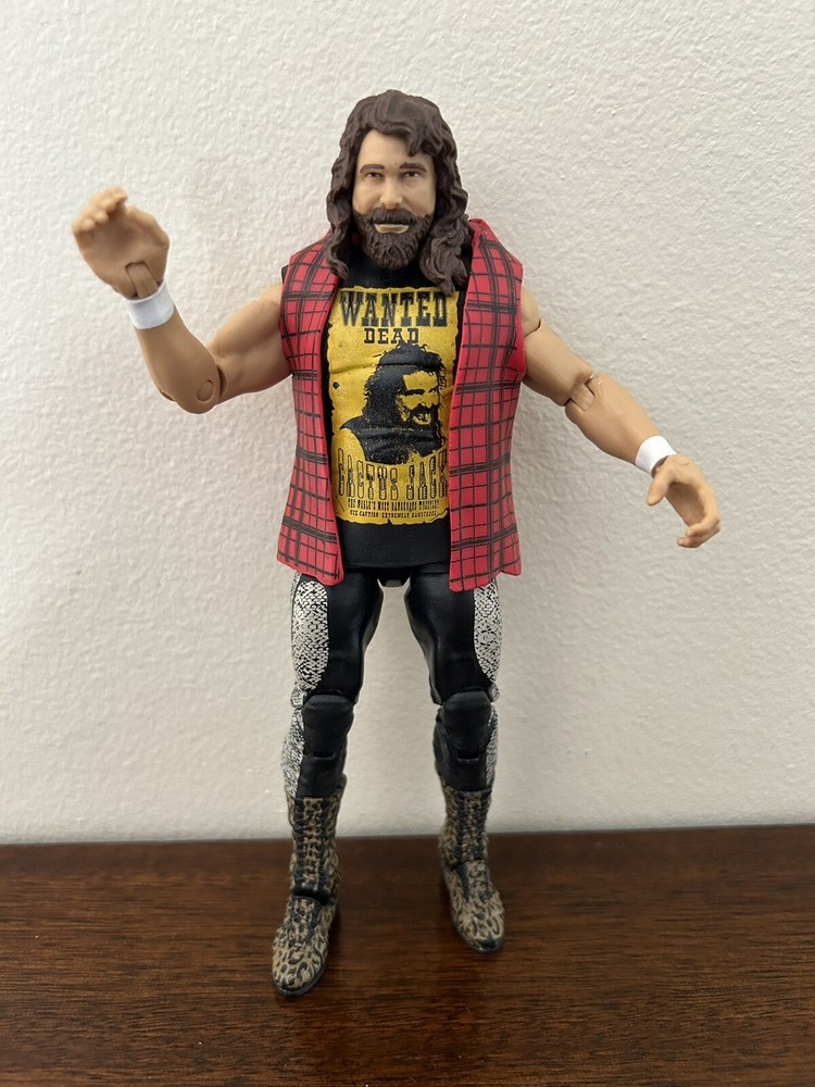 WWE Elite Series 48 (Catus Jack) Mick Foley 7” Wrestling Action Figure (As Is)