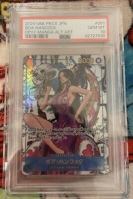 PSA 10 Boa Hancock 2024 One Piece Japanese OP07 Manga Alt PSA 10 Boa Hancock 2024 One Piece Japanese OP07 Manga Alt