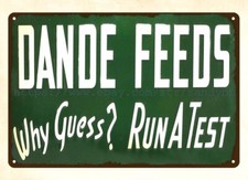 Dande Feeds barn agriculture metal tin sign old metal retro rustic signs