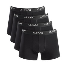 Alfani Trunk Underwear Mens XL Black 4-Pack 100 Cotton, Moisture Wicking