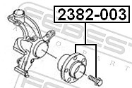 2382-003 FEBEST Radnabe für ,AUDI,SEAT,SKODA,VW - Bild 2 von 2