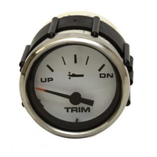 Faria Boat Mercury Trim Gauge GP7999A | 2 Inch Silver White