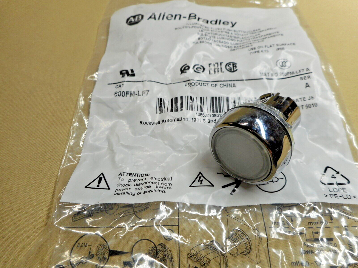 Allen Bradley 800FM-LF7 push button operator (NIB) | eBay