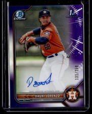 2022 Bowman Chrome Purple Refractor Dauri Lorenzo Auto 131/250