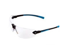 ENCON VERATTI 429 SAFETY GLASSES, CLEAR  LENS, BLUE /BLACK FRAME (1 PAIR)