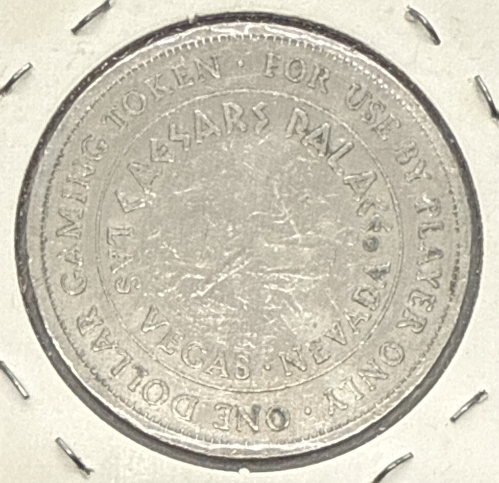 Caesars Palace Casino - $1 Slot Token Las Vegas Nevada - Nickel