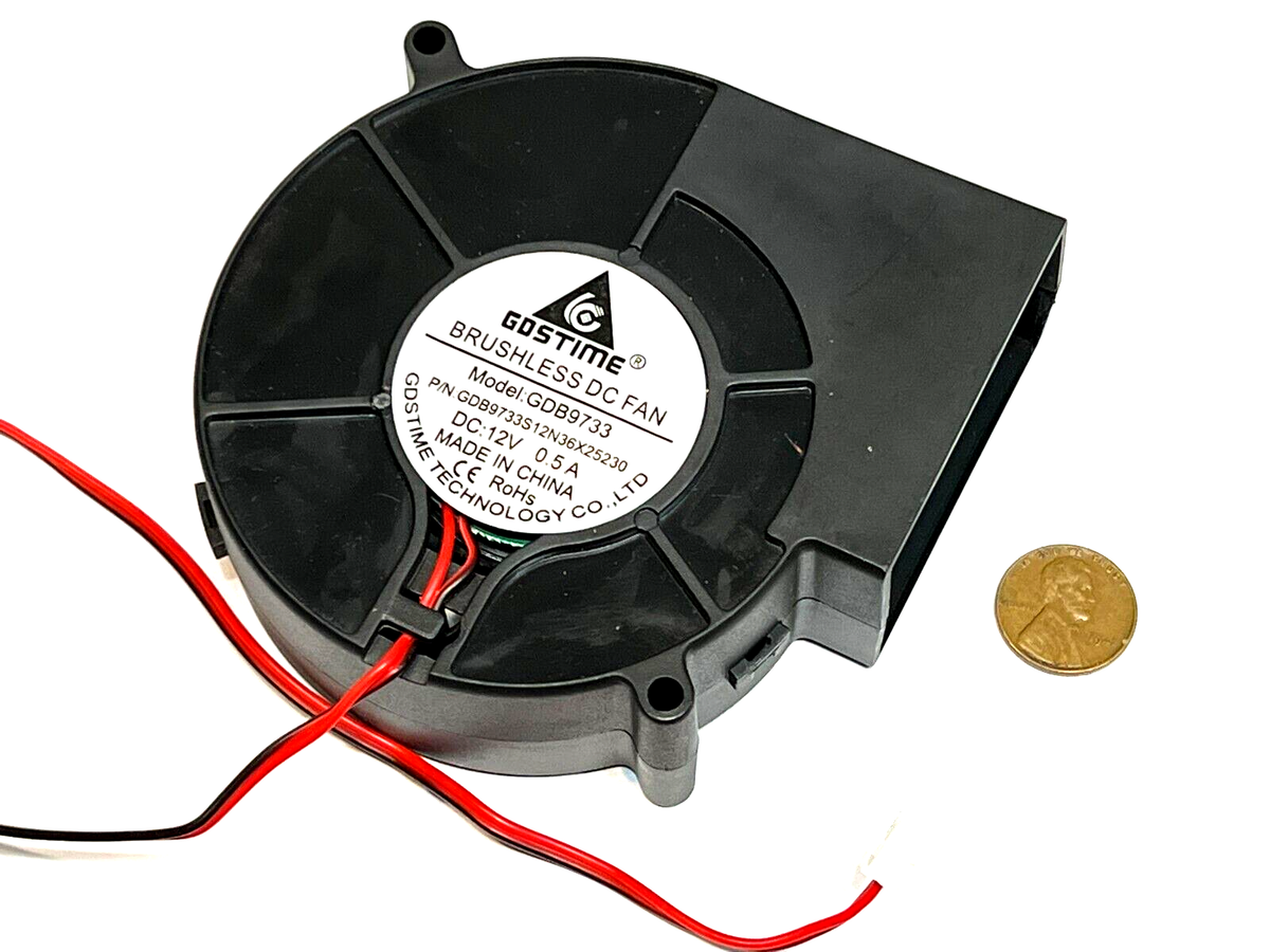 Large 9733 Blower Fan 97mm x 33mm 12V DC High Speed 2pin Large 9733 Blower Fan 97mm x 33mm 12V DC High Speed 2pin