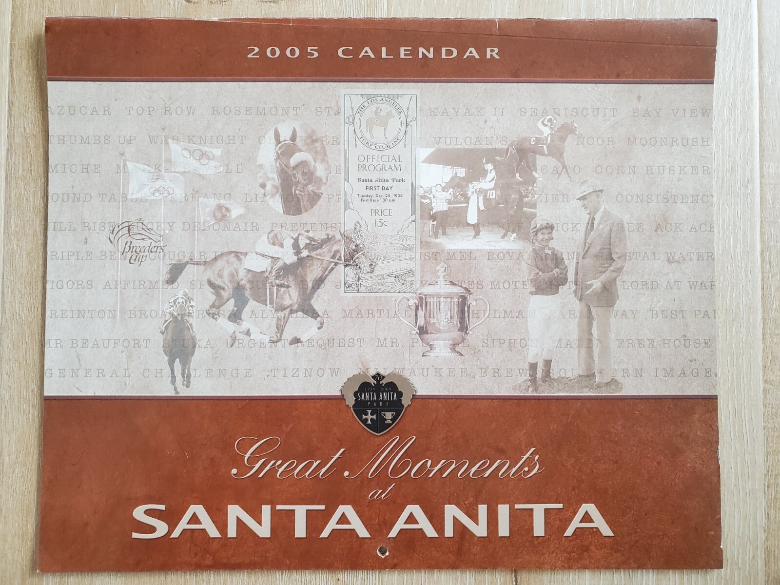 SANTA ANITA Wall Calendar 2005 Horse Race Track Derby | eBay santa-anita-wall-calendar-2005-horse-race-track-derby-ebay