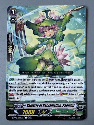 CARDFIGHT VANGUARD VALKYRIE OF RECLAMATION PADMINI (NEO NECTAR) D-PV01/148EN C