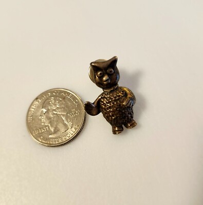Woodsy Owl Pin, Unique Vintage Owl Pin (May be Brass or Bronze) Collectable 