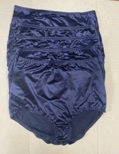 5 Pairs Vanity Fair Undershapers Light Control BRIEF Panty NAVY Blue Size- 5 / S