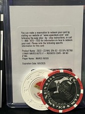 2022-23 SPx Marco Rossi RC Rookie Retro Lunar Waves Auto Autograph R-98