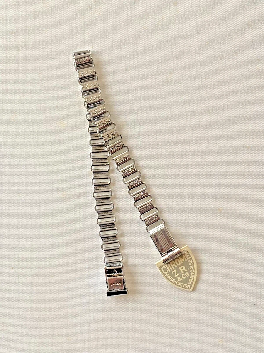 ZRC 16 MM Bracelet De Montre En Acier Inoxydable Doré Vintage