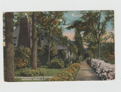 Saratoga Springs, NY - Chauncey Olcott's Gardens -  Postcard 1624