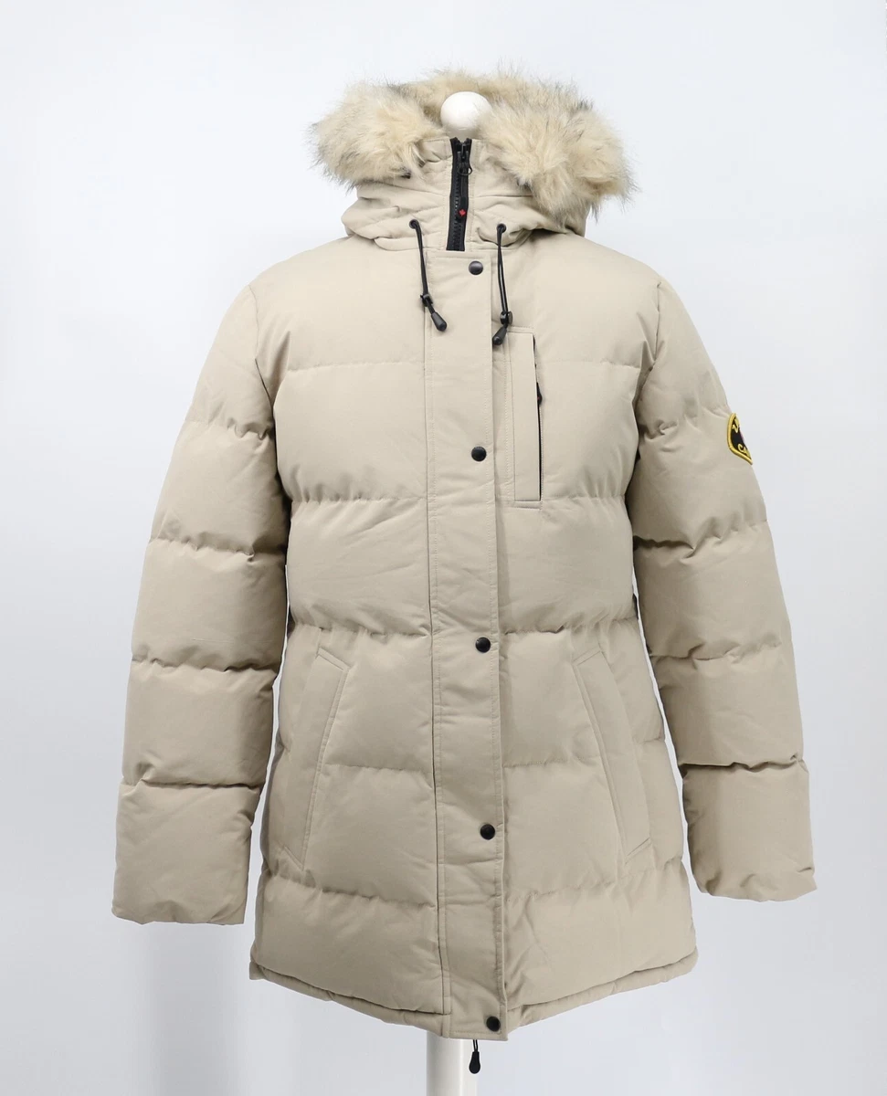 ZAVETTI CANADA GOSHAWA PUFFER WOMENS PARKA JACKET STONE BROWN RRP £130 HH |  eBay