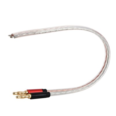 1 Pair High Fidelity Speaker Cable  Speaker Jumper Cable Terminal for Audio C392