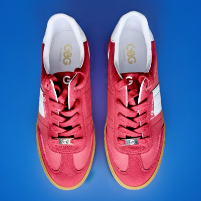 #ad GBG Los Angeles Womens Backer Red Lace Up Casual Retro Shoes Sneakers Size 9M $22.97