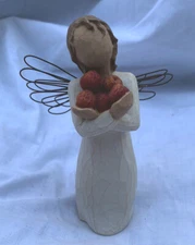 Willow Tree Angel of Good Health Holding Apples 5"  2003 Susan Lordi  Demdaco