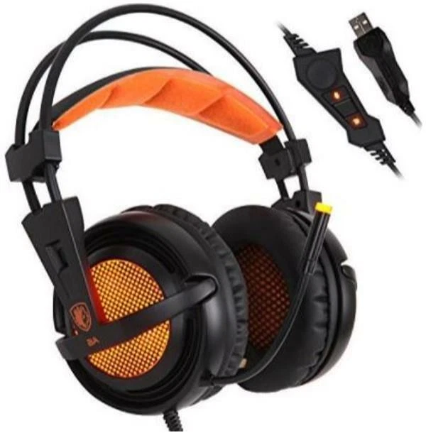 Sades A6 7.1ch Virtual Surround Gaming Headset LED USB PC PS4 PS5 NintendoSwitch - Image 2 of 4