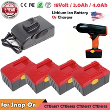 for Snap on 18V Battery CTB4187 CTB6187 CTB4185 CTB6185 CTU4850 CTC620 Charger
