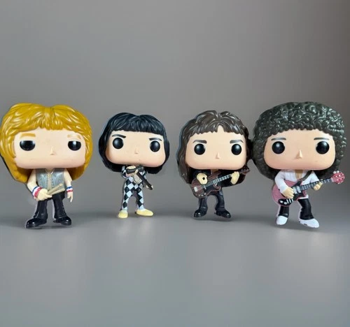 Funko Pop Rocks QUEEN Band Lot Freddie Mercury Brian May Roger Taylor