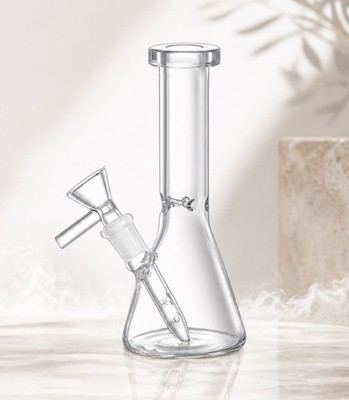5'' Glass Tobacco Mini Hookah Beaker Bong Smoking Water Pipe Portable 10mm Filter