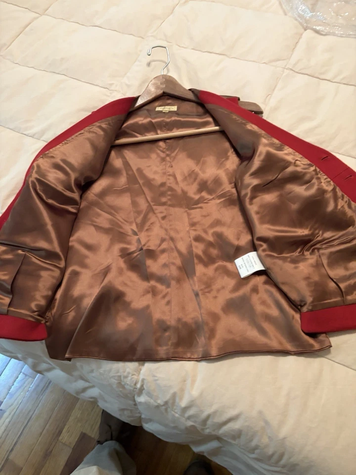 Paul Stuart Claret Red Wool Best, 42R, Hecho en Inglaterra Foto 2 de 4