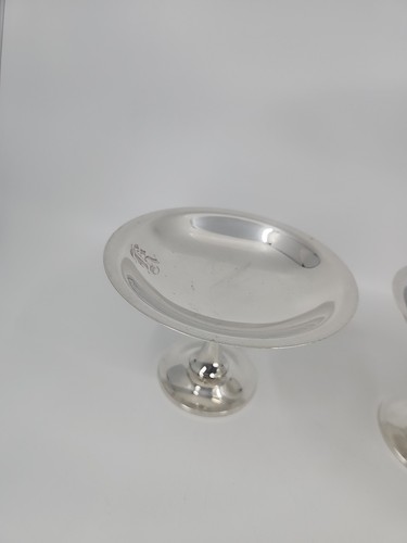 Set of 2 Wallace Solid Sterling Silver Candy/Compote Dishes 6" 424 grams total - Picture 6 of 20