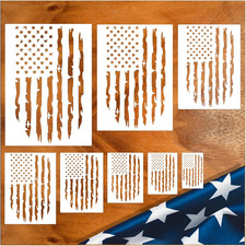 Large American Flag Stencil Star Stencils for Painting 50 Stars Military Templat