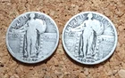 Two Standing Liberty Quarters - 1926 & 1927. Nice  #RT76