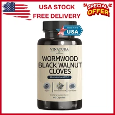 VINATURA Wormwood Black Walnut Clove Capsules - Wormwood herb Black Walnut Ex...