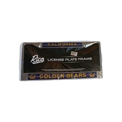 Rico Industries College Cal Berkeley Golden Classic 12'' x 6'' Silver Bling Chrome