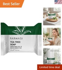 Gentle Hydrating Tea Tree Soap Bar for Daily Face  Body Care, 4.41 oz
