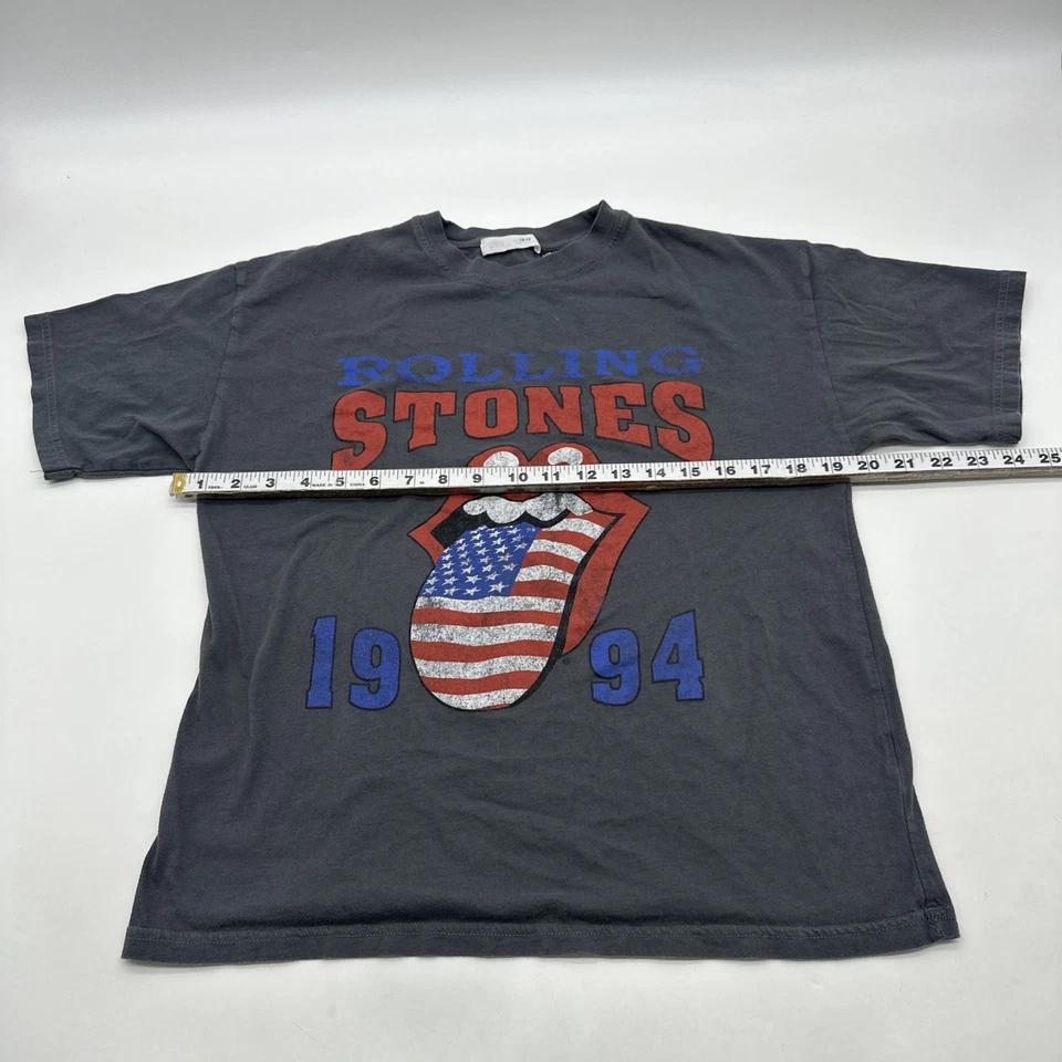 Zara The Rolling Stones T-shirt Girls Size 13-14Y Gray Graphic Print Logo.#37346 - Image 4 of 4