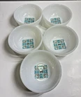 Vintage Fire King Blue Heaven Milk Glass 5" Cereal Bowl Set of 5