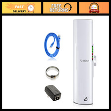 Wireless Point to Point Outdoor WiFi Bridge Kit, Long Range 5G Network Expansion