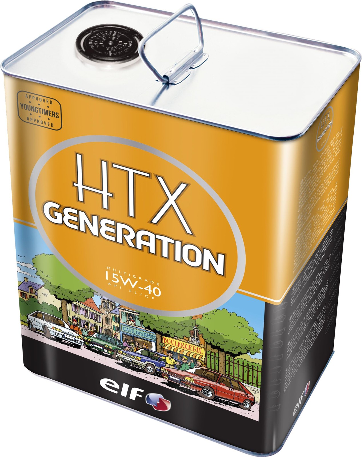 Huile moteur HTX Generation 15W-40 en bidon de 5 litres pour voitures anciennes