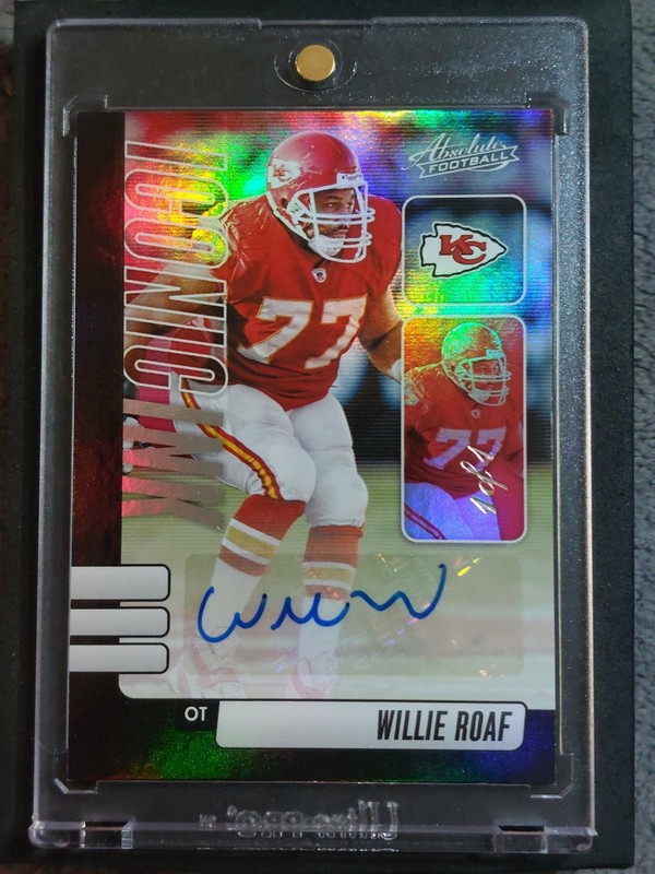 2024 Absolute NFL BLACK Iconic Ink AUTO Willie Roaf Chiefs #1/1 ONE OF ONE! 🔥🔥