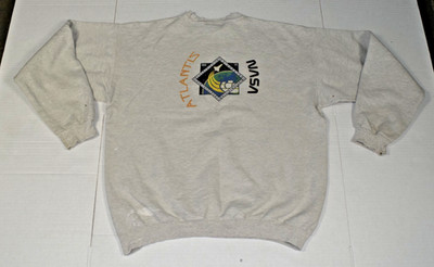 VTG Painters Sweatshirt Size M NASA Space Shuttle STS-122 Atlantis Distress 2008