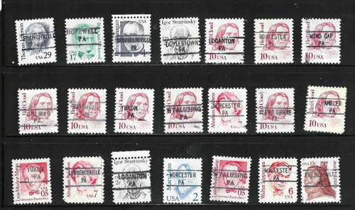Collection PA Precancels Smaller Towns Great American 1986-1994 Issue US 15-14 - Picture 3 of 4