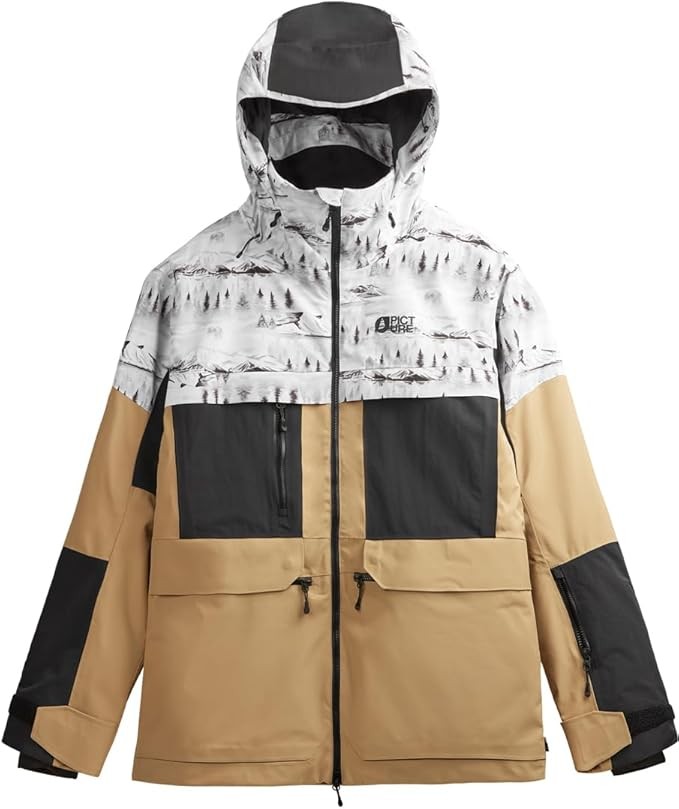 Picture Stone Printed Shell Snowboard Jacket Mens Mood Small