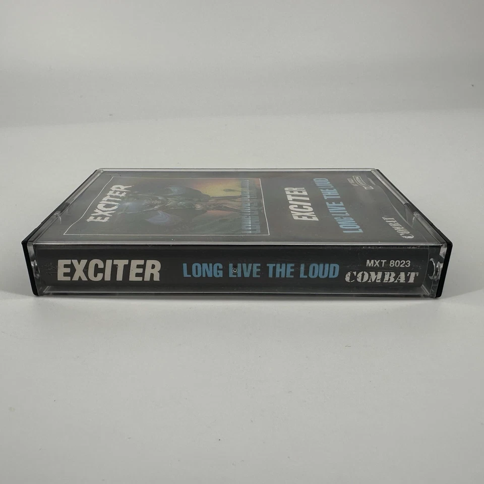 Exciter CASSETTE TAPE Long Live the Loud 1985 Thrash Metal Combat Rare OOP Foto 3 de 4