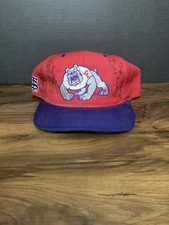 Fresno State Bulldogs Vintage Snapback Hat KMG Pro Model Autographed